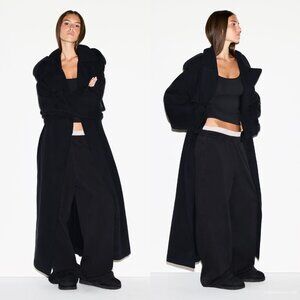 NWT Skims Boyfriend Oversized Fleece Trench Coat